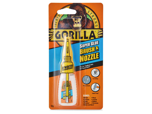Gorilla Super Glue Brush & Nozzle 12g 4044501