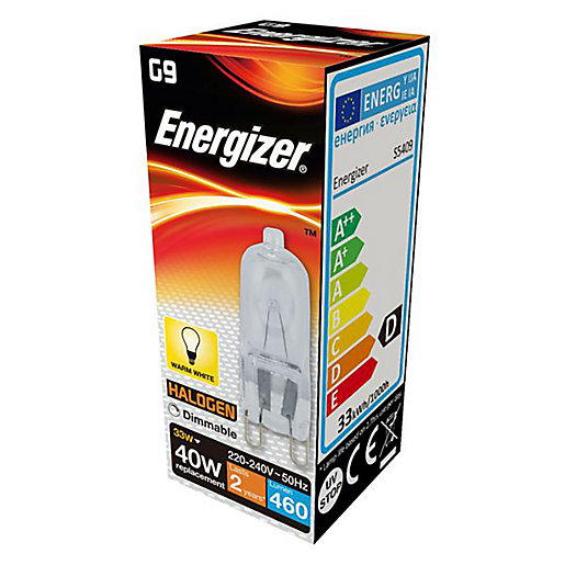 Energizer S5409 Lamp Halogen Eco G9 Capsule 33W(40W)