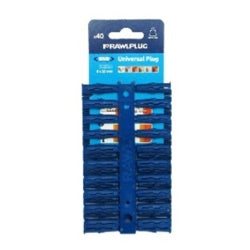 Rawlplug Blue UNO Universal Plug 8 x 32mm Card 80