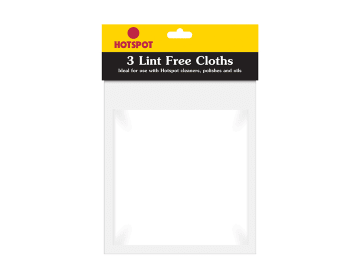 Hotspot Lint Free Cloths 3 Pack HSLFCT003
