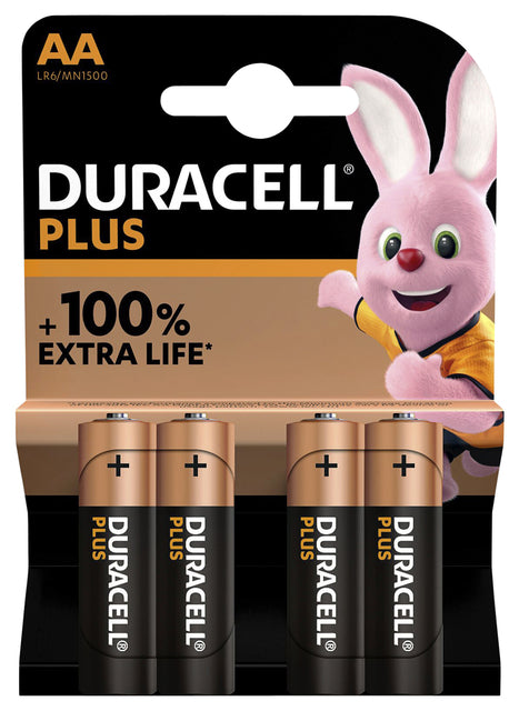 Duracell Plus Power AA Batteries Pack 4