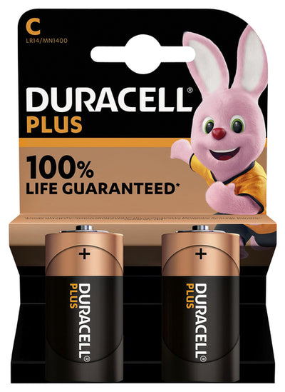 Duracell Plus Power C Batteries x 2 S18711