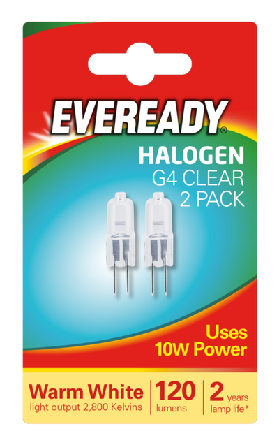 G4 Capsule Bulb Low Voltage 10W Pack 2