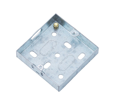 Securlec Metal Back Box 1 Gang 16mm