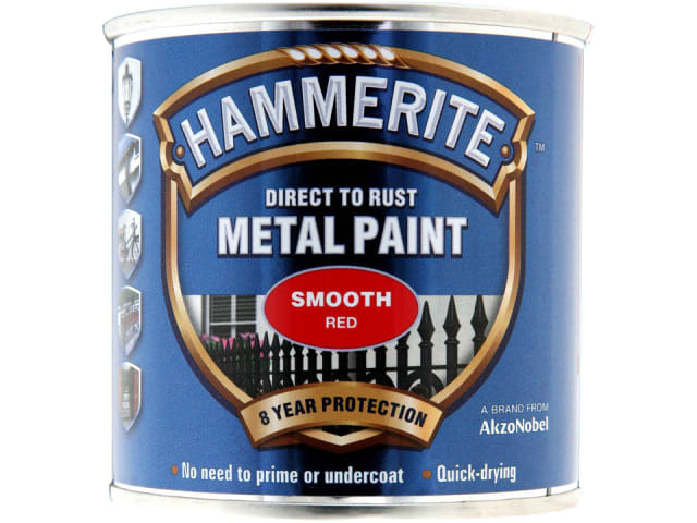 Hammerite Direct To Metal Smooth Red 250ml