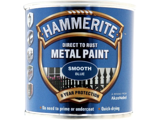 Hammerite Direct To Metal Smooth Blue 250ml