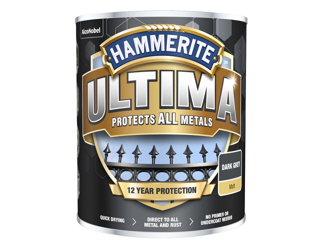 Hammerite Ultima Matt Dark Grey 750ml