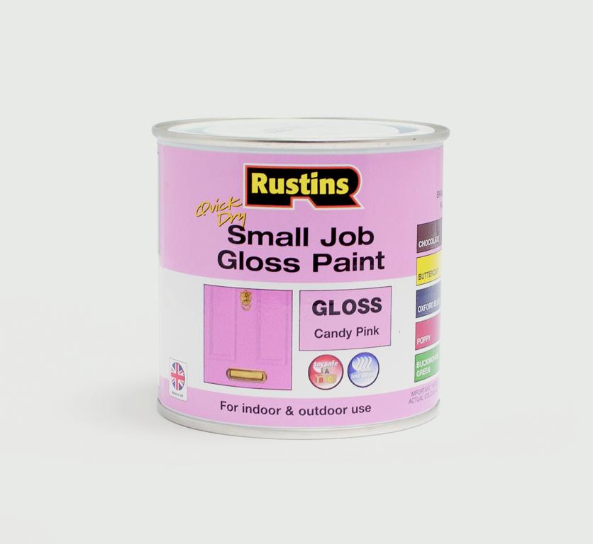 Rustins Quick Dry Small Job Gloss Candy Pink 250ml
