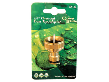 Threaded Brass Tap Connector 3/4in BB-GA126