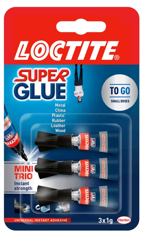 Loctite Super Glue Mini Trio 3 x 1g 5102-3