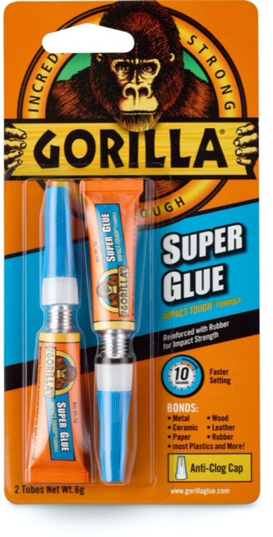 Gorilla Super Glue Tube 3g x 2 4044101