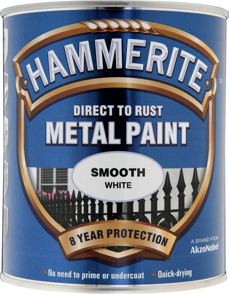 Hammerite Direct To Metal Smooth White 750ml