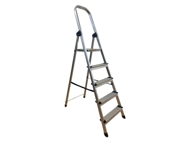Fortress Aluminium Step Ladder 5 Step TJI0003
