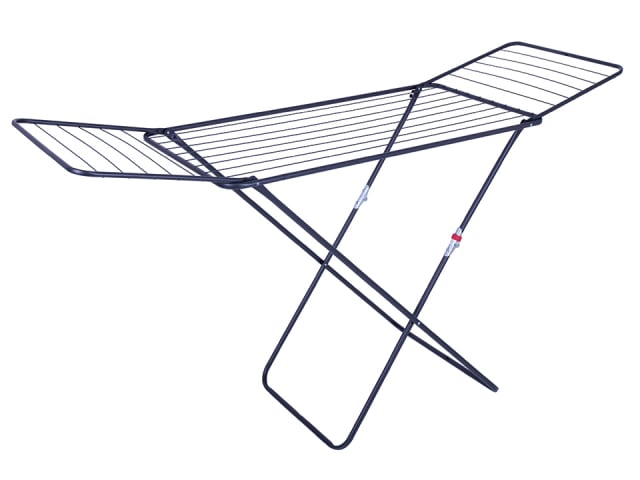 Indoor Airer + Wings 18m Jet Black D0503SE