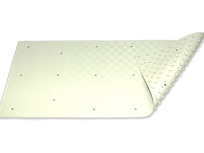 Home Label Rubber Bath Mat White Medium 95034