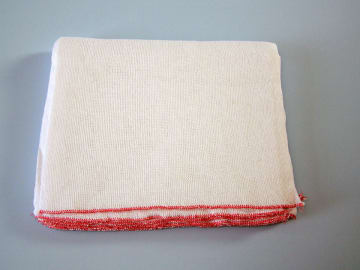 Home Label Dishcloth Economy Red Edge 30x30cm Pack of 5 HH7891