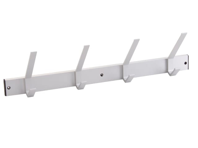Hat & Coat Utility Rail 4 Hook Aluminium ST0016H