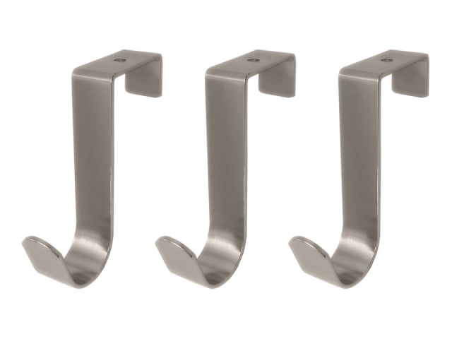 Headbourne Over Door Hook x 3 Chrome HR3146D