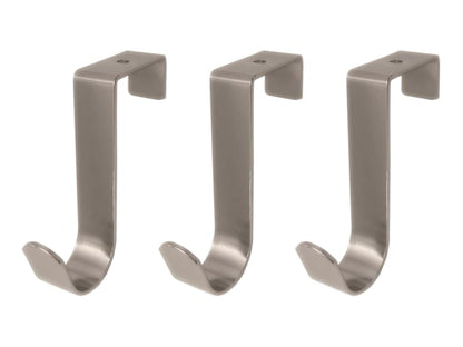 Headbourne Over Door Hook x 3 Chrome HR3146D