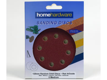 Hook & Loop Sanding Disc 125mm 8 Hole P120 x 5 008104