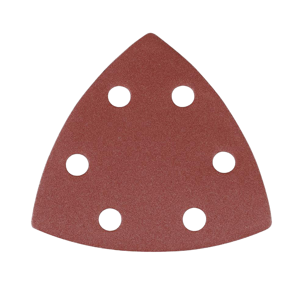 Silverline Hook & Loop Triangle Sheets 90mm 10pk 240G