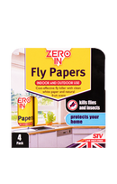 STV Zero In Fly Papers x4 ZER015