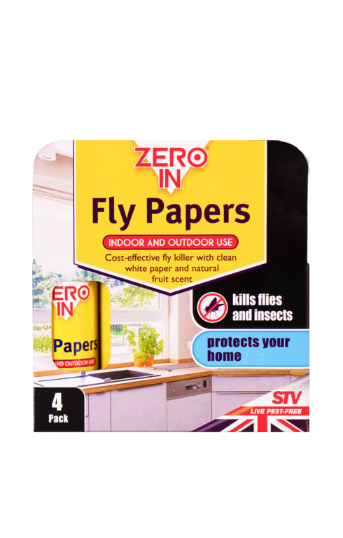 STV Zero In Fly Papers x4 ZER015