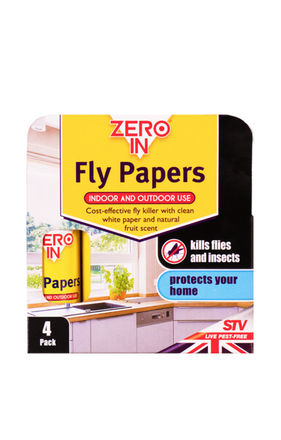 STV Zero In Fly Papers x4 ZER015