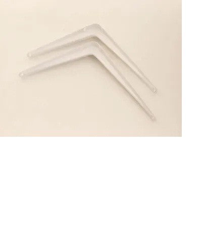 Basics Shelf Brackets White 4in x 3in 5007