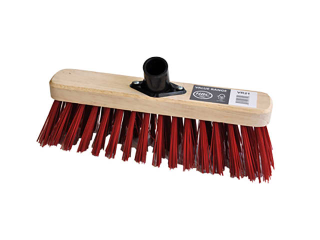 Sweeping Broom Red PVC + Socket Stiff 290mm VR21