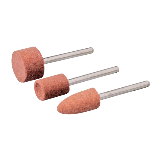 Silverline Rotary Tool Grinding Stone Set 3pce 9.5, 9.5 & 15.8mm Dia