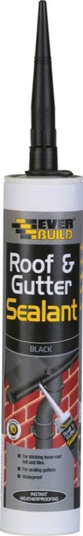 Everbuild Roof & Gutter Sealant Black 295ml