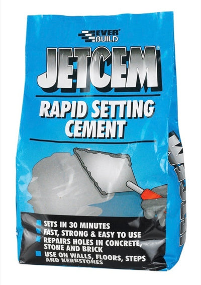 Everbuild Jetcem Rapid Setting Cement 3kg Bag