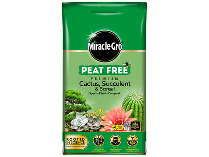 Miracle-Gro Peat Free Cactus Succulent Bonsai Compost 10L
