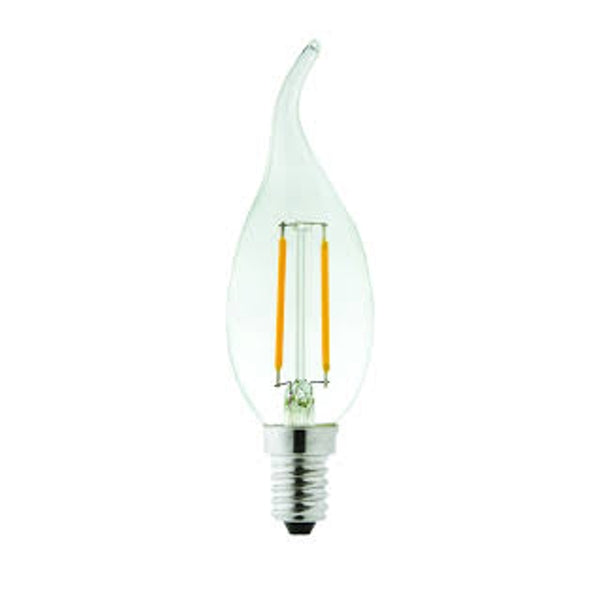 Lyveco SES Clear LED Filament Candle 2700K 2W