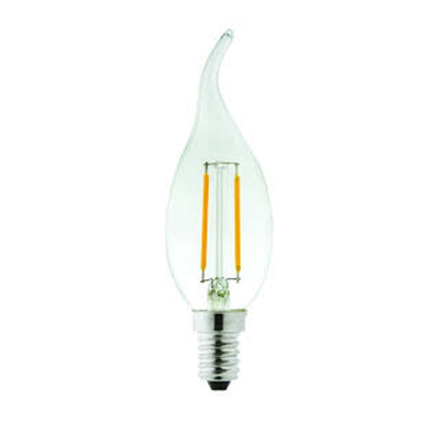 Lyveco SES Clear LED Filament Candle 2700K 2W