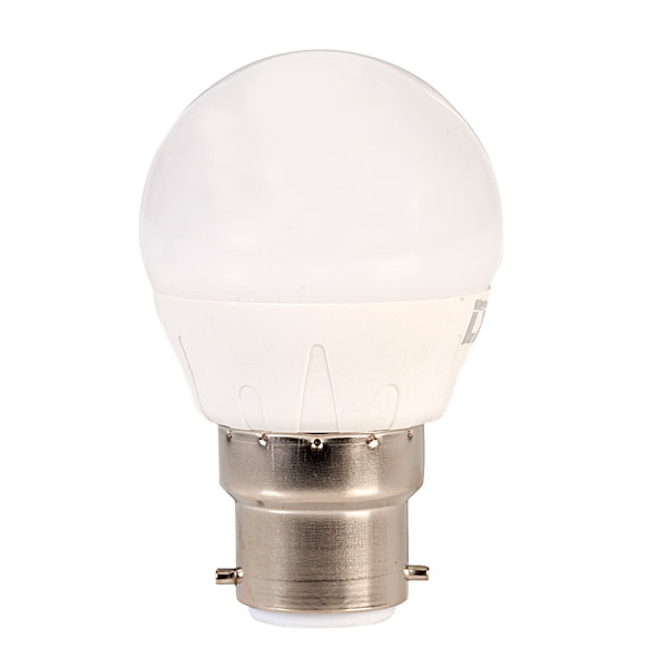 LyvEco Golf Ball LED Light Bulb 6W B22 Warm White 2700K
