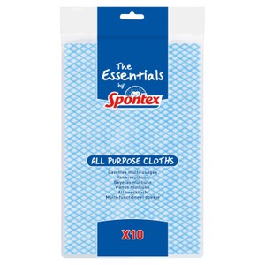 Spontex Essentials All Purpose Cloths Pack 10