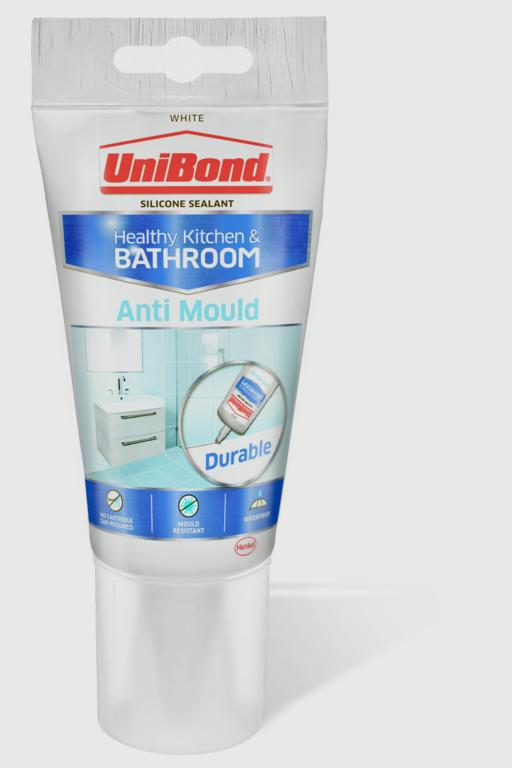 UniBond Anti Mould Kitchen & Bathroom Sealant White Tube 150g