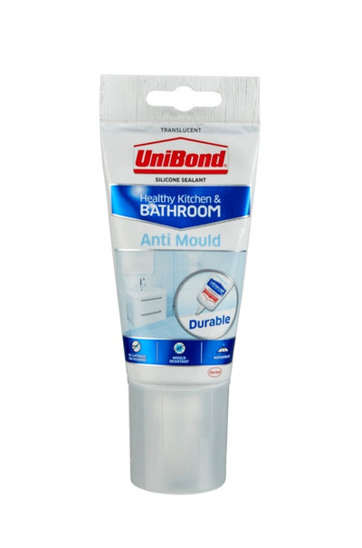 UniBond Anti Mould Kitchen & Bathroom Tube 150ml Clear