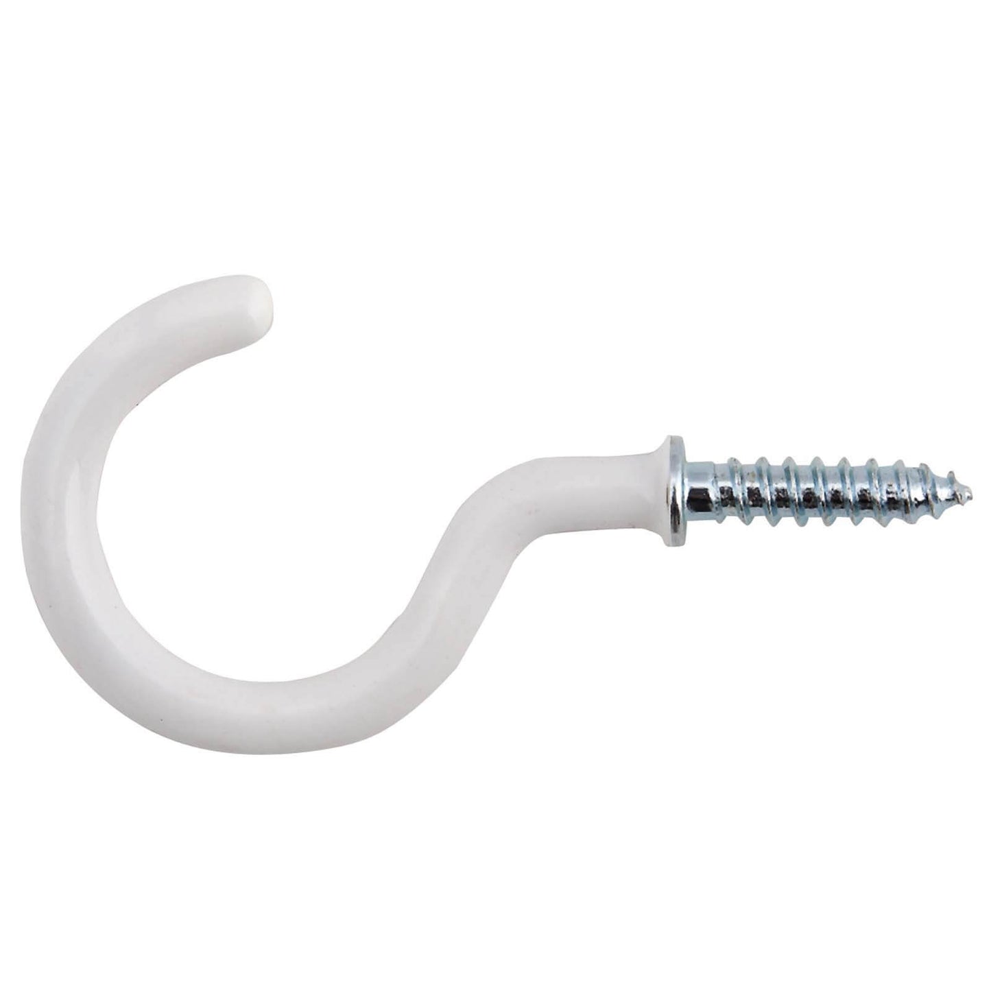 White Shoulder Cup Hook - 30mm - 8 Pack