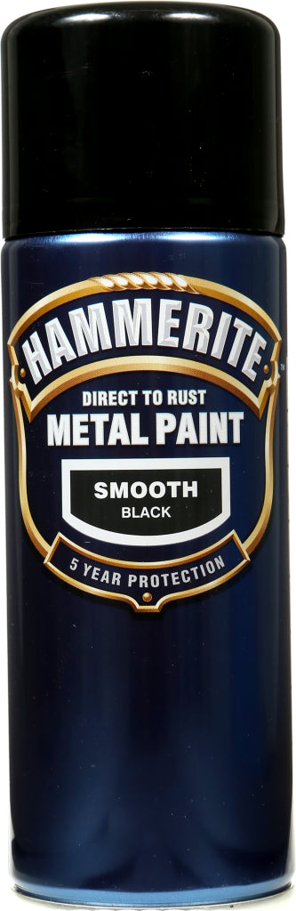 Hammerite Smooth Finish Aerosol Black 400ml