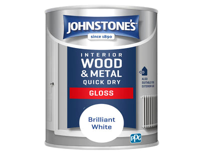 Johnstone's Quick Dry Gloss Brilliant White 750ml