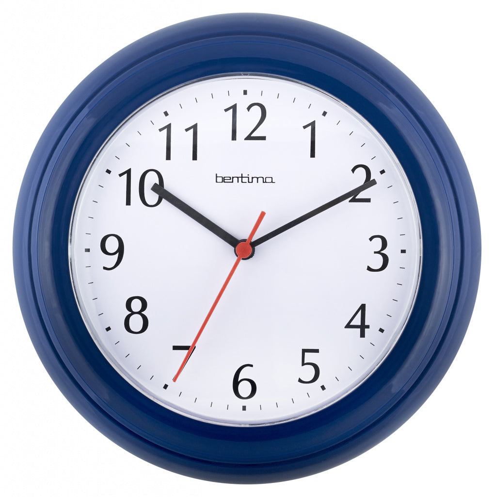 WYCOMBE WALL CLOCK BLUE 21419