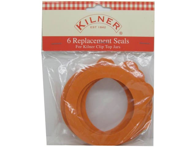 Kilner Rubber Seals Orange x 6 0025.489