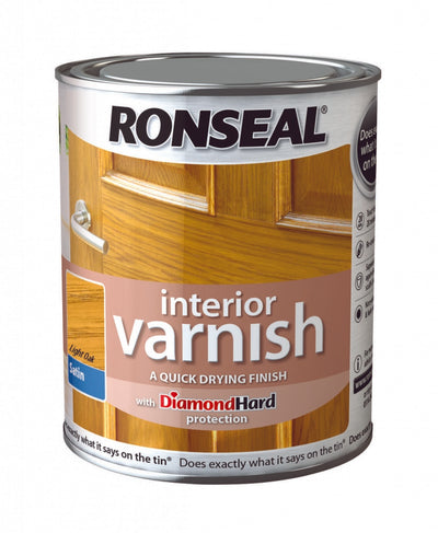 Ronseal Interior Varnish Satin Light Oak 250ml