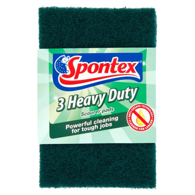 Spontex Heavy Duty Scourer Pad 3 Pack 19500103