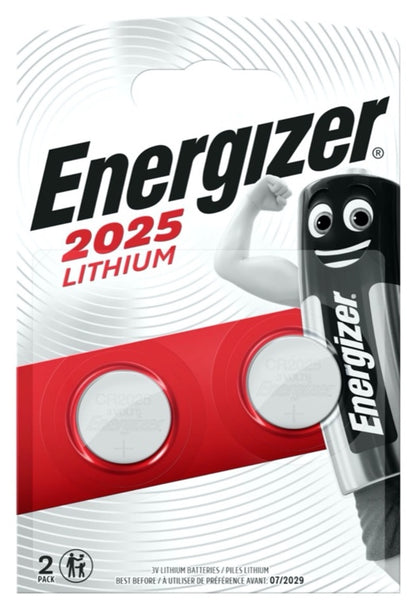 Energizer CR2025 Lithium Coin Battery x 2 S5311