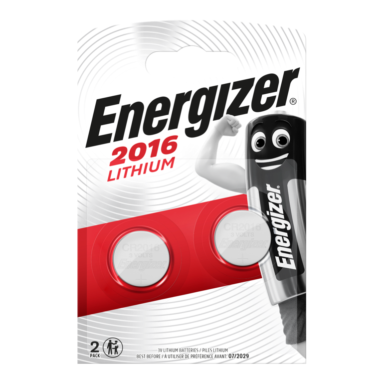 Energizer CR2016 Lithium Coin Battery x 2 S351