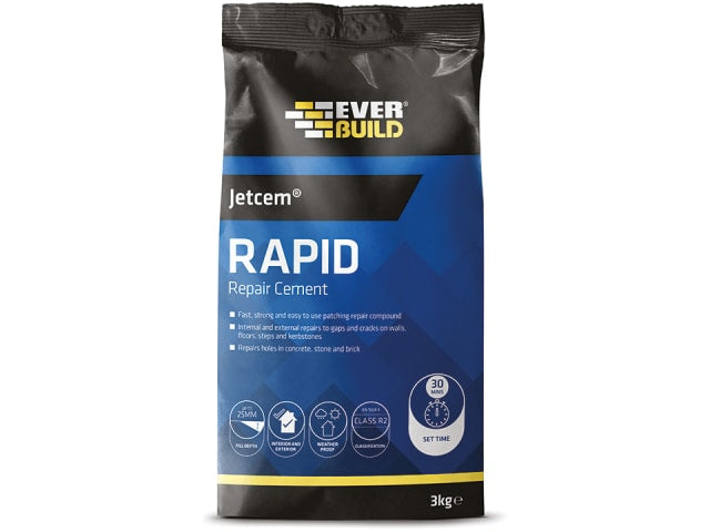 Everbuild Jetcem Rapid Setting Cement 3kg Bag
